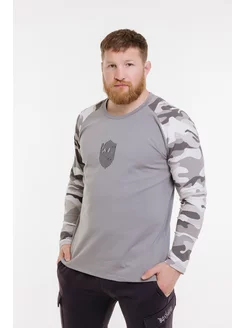 Лонгслив с длинным рукавом спортивный с принтом