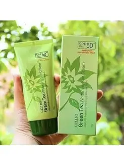 Крем солнцезащитный Green Tea Whitening Sun Cream 50+ PA++