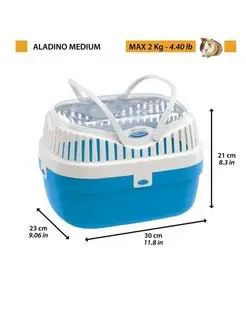 Переноска ALADINO Medium для морских свинок 23х30х21см