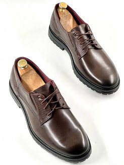 Туфли мужские классические из натуральной кожи броги IERDI 160833694 купить за 3 077 ₽ в интернет-магазине Wildberries