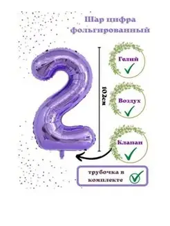 Воздушные шарики надувные цифра