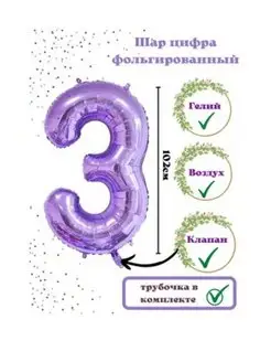 Воздушные шарики надувные цифра