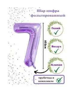 Воздушные шарики надувные цифра