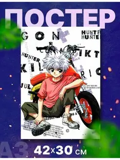 Постер аниме "Охотник х Охотник Hunter X Hunter" А3 42х30см