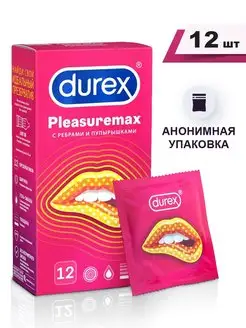 Презервативы Pleasuremax с ребрами и пупырышками 12 шт