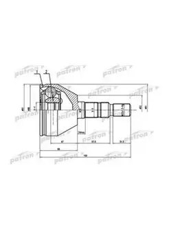 ШРУС наружный комплект 33x53x24 Opel Astra