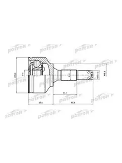 ШРУС наружный комплект 21x48x21 Citroen C3