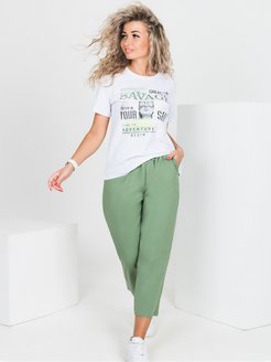 Спортивный костюм женский летний с брюками BROSKO 161382674 купить за 1 703 ₽ в интернет-магазине Wildberries
