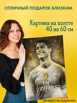 Картина на холсте постер Cristiano Ronaldo Криштиану Роналду