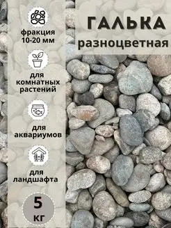 Галька разноцветная(пестрая) 10-20мм, 5 кг