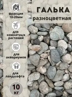 Галька разноцветная(пестрая) 10-20мм, 10 кг