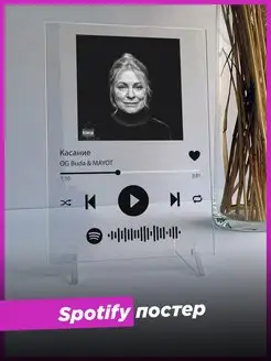 Spotify постер OG Buda FEDUK спотифай подарок другу фигурка