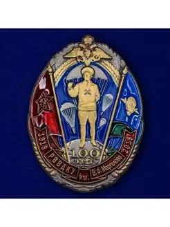 Знак 100 лет РВВДКУ им. В.Ф. Маргелова