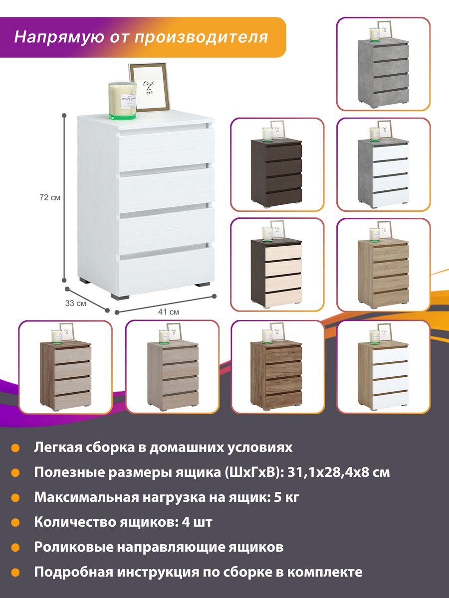 Тумба прикроватная офисная в спальню за 2587 рублей в по России и в г.  Ярославль арт. 161856109 без предоплат — интернет-магазин ВАМДОДОМА