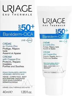 Bariederm CiCA Барьедерм ЦИКА крем с Cu-Zn SPF 50+ 40 мл