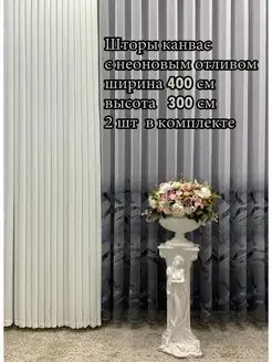 Портьера канвас 400*300 см, 2 шт