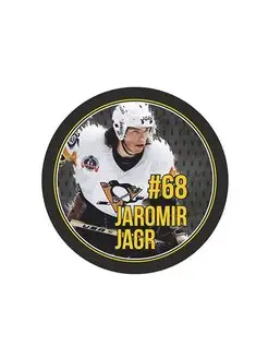 Шайба хоккейная Игрок Jaromir Jagr №68 Pittsburgh Penguins