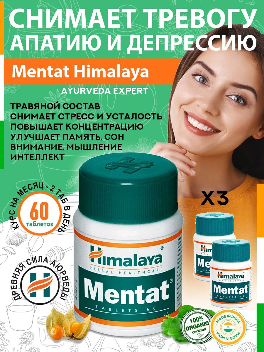 Ментат таблетки Хималая. Ментат Хималая (Mentat Himalaya Herbal) состав. Ментат таблетки Хималая инструкция по применению.