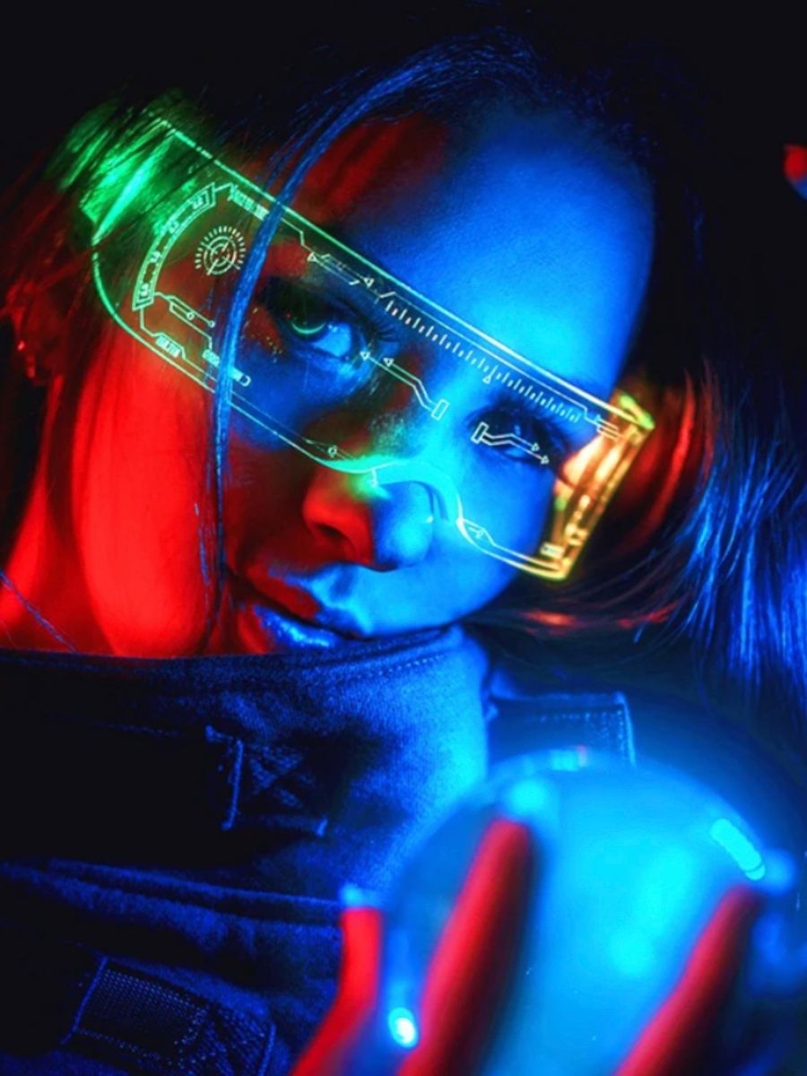 светящиеся очки cyberpunk фото 113