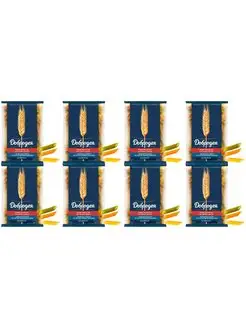 Макароны Penne Rigate N5 Перья рифленые 3 цветов, 400г, 8шт