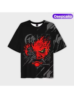 футболка oversize 3d 2077