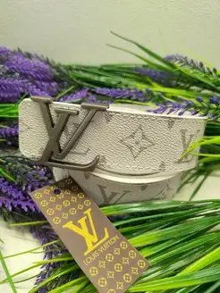 Брендовый ремень Louis Vuitton натуральная кожа