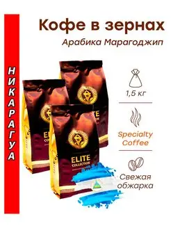 Кофе в зернах НИКАРАГУА (марагоджип) 1,5 кг (3х500г) Царск