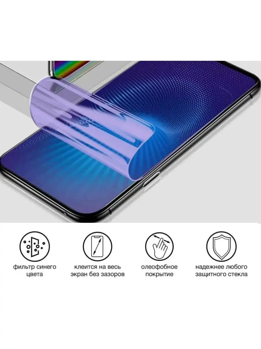 Защитная пленка гидрогелевая Vivo iQOO Z1 9d 162946253 купить за 470 ₽ в  интернет-магазине Wildberries