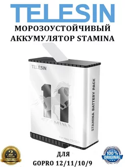 Аккумулятор морозоустойчивый Stamina для GoPro 13 12 11 10 9