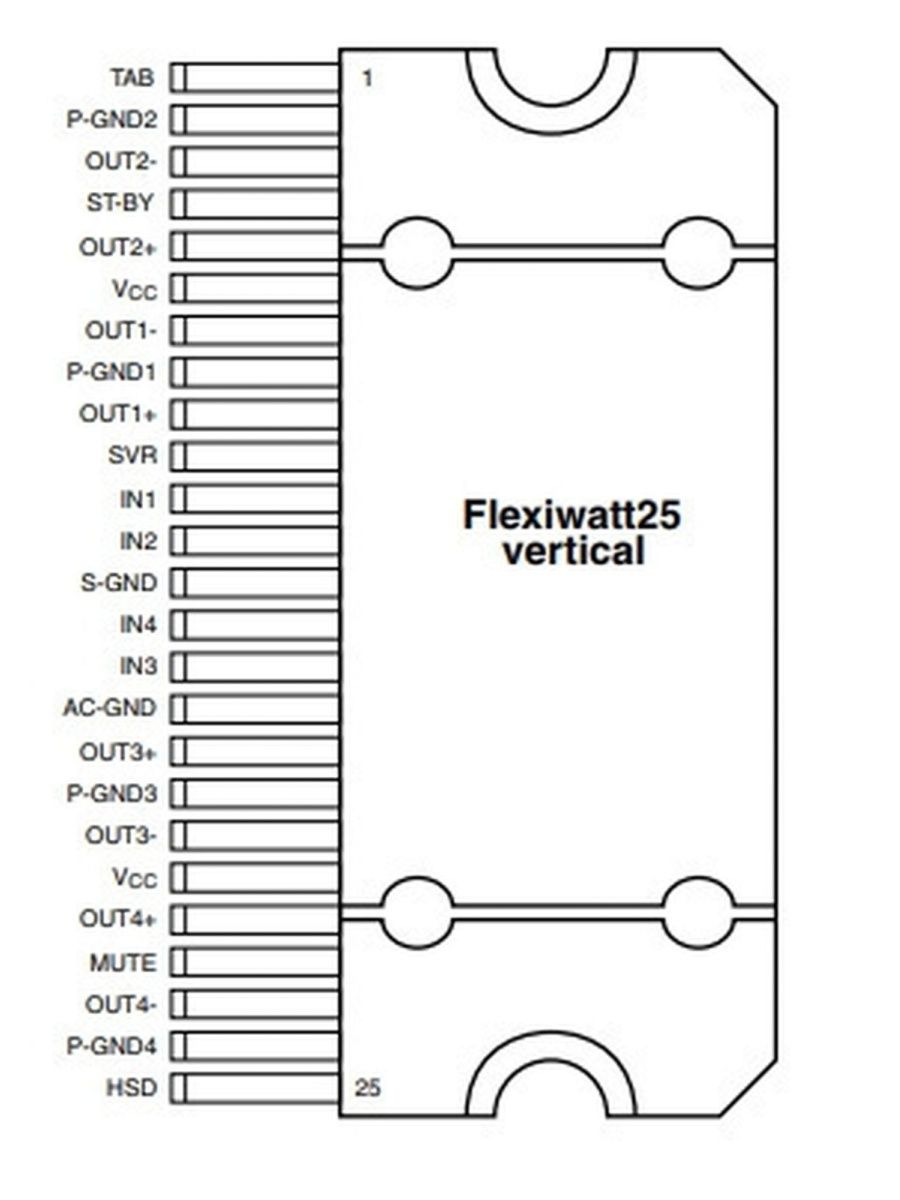 Tda7384 характеристики схема подключения