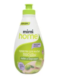 MimiHome Средство для мытья посуды Лайм и бергамот 370 мл