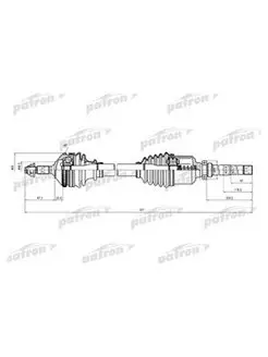 Полуось Citroen Peugeot C4 307