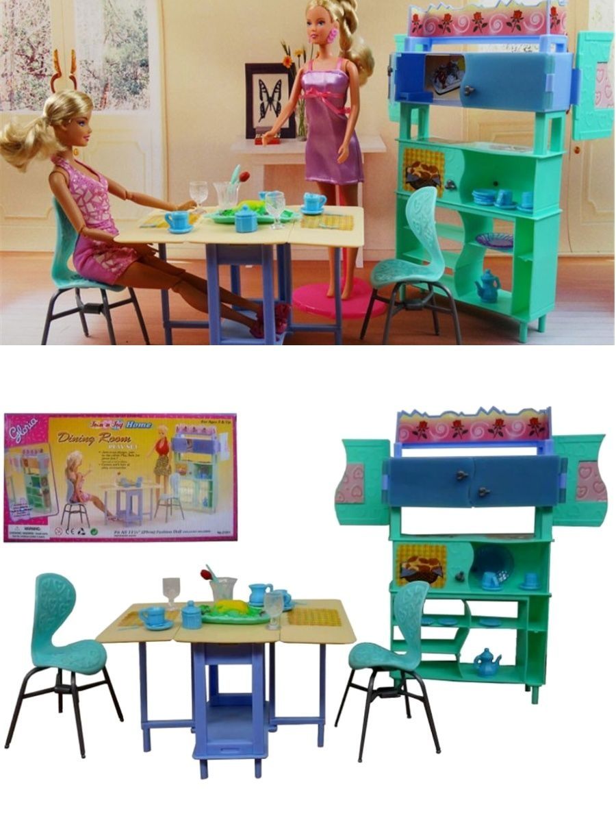 набор мебели для кукол столовая