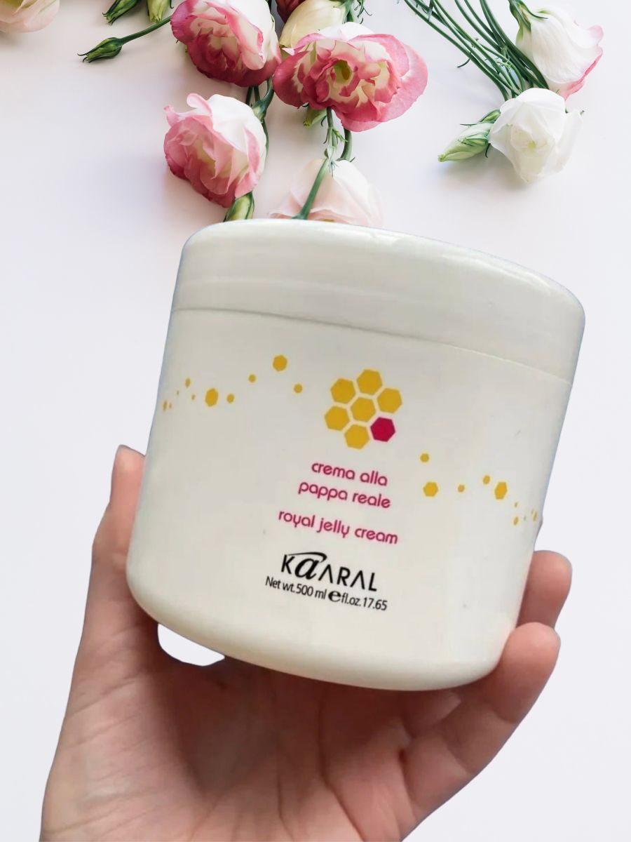 Маска для волос royal. Маска Kaaral Royal Jelly. Маска Kaaral Royal Jelly Cream. Kaaral Jelly Cream маска. Маска для волос каарал с маточным молочком.