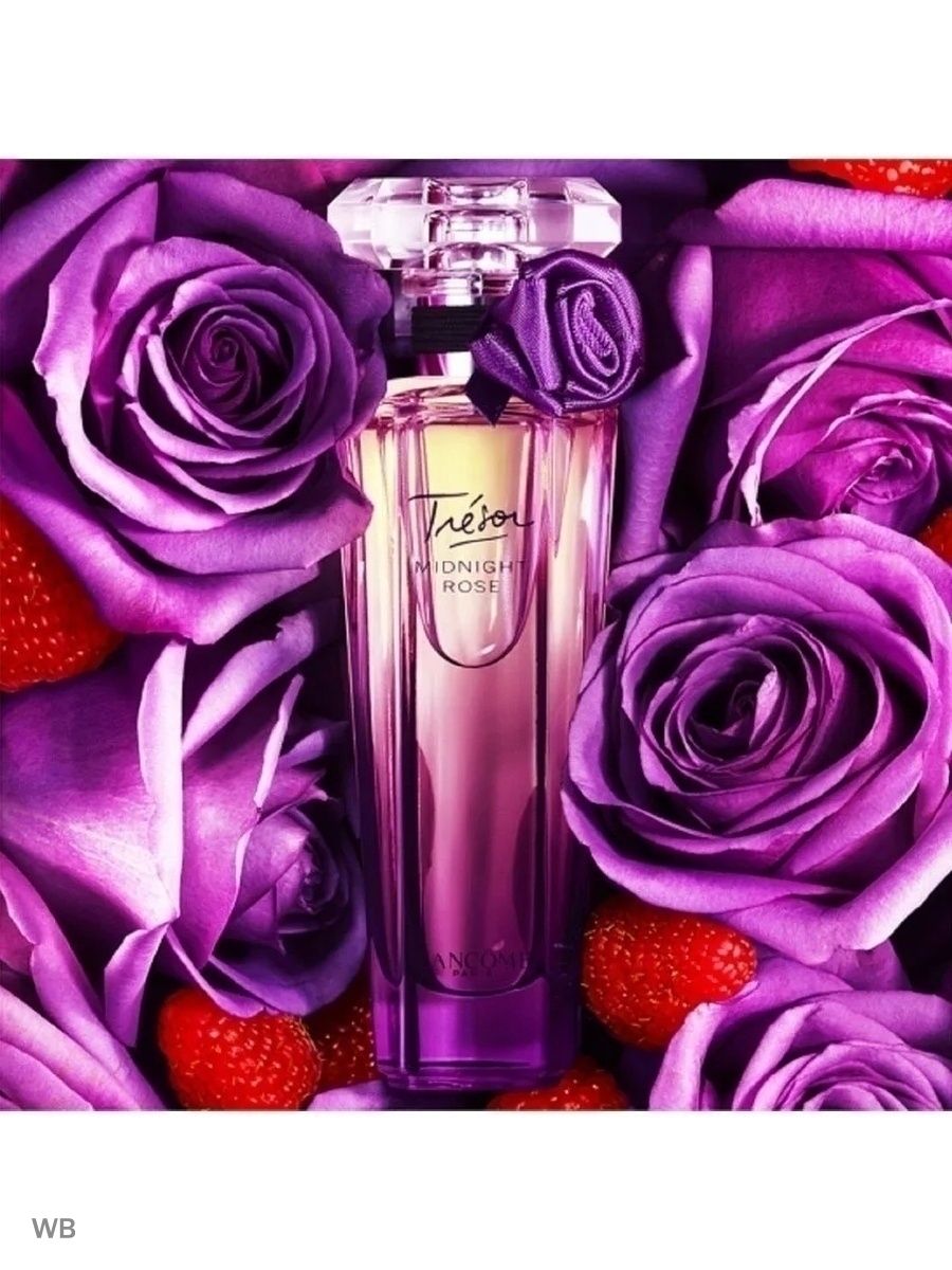 Цветочные духи. Духи Tresor Midnight Rose. Трезор Миднайт Роуз от ланком. Tresor Midnight Rose 30 мл. Духи ланком Миднайт Роуз.