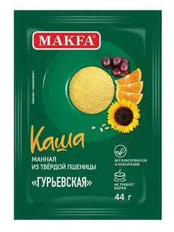 Каша манная из твердой пшеницы «Гурьевская» 44 г