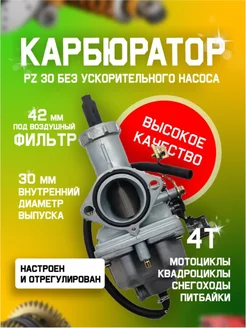 Карбюратор PZ30 без ускорительного насоса 200 - 250 см3