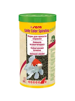 Сера Корм для золотых рыб в гранулах GOLDY Color Spirulina 1