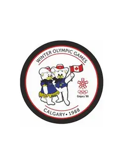 Шайба ОИ 1988 CALGARY Мишки WINTER OLYMPIC GAMES