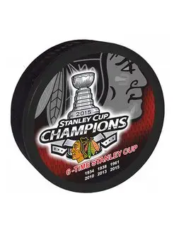 Шайба Chicago Blackhawks Staley Cup Champions 2015