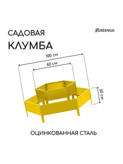 Клумба оцинкованная