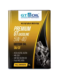 Масло Premium GT Gasoline 5W-40 API SN CF 4 л