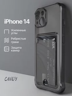 Противоударный чехол на iPhone 14 с картой