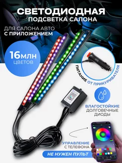 Подсветка в машину салона светодиодная LED