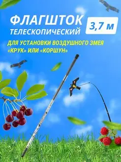 Флагшток телескопический 3,7 м