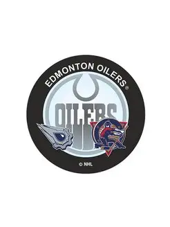 Шайба три логотипа Edmonton Oilers