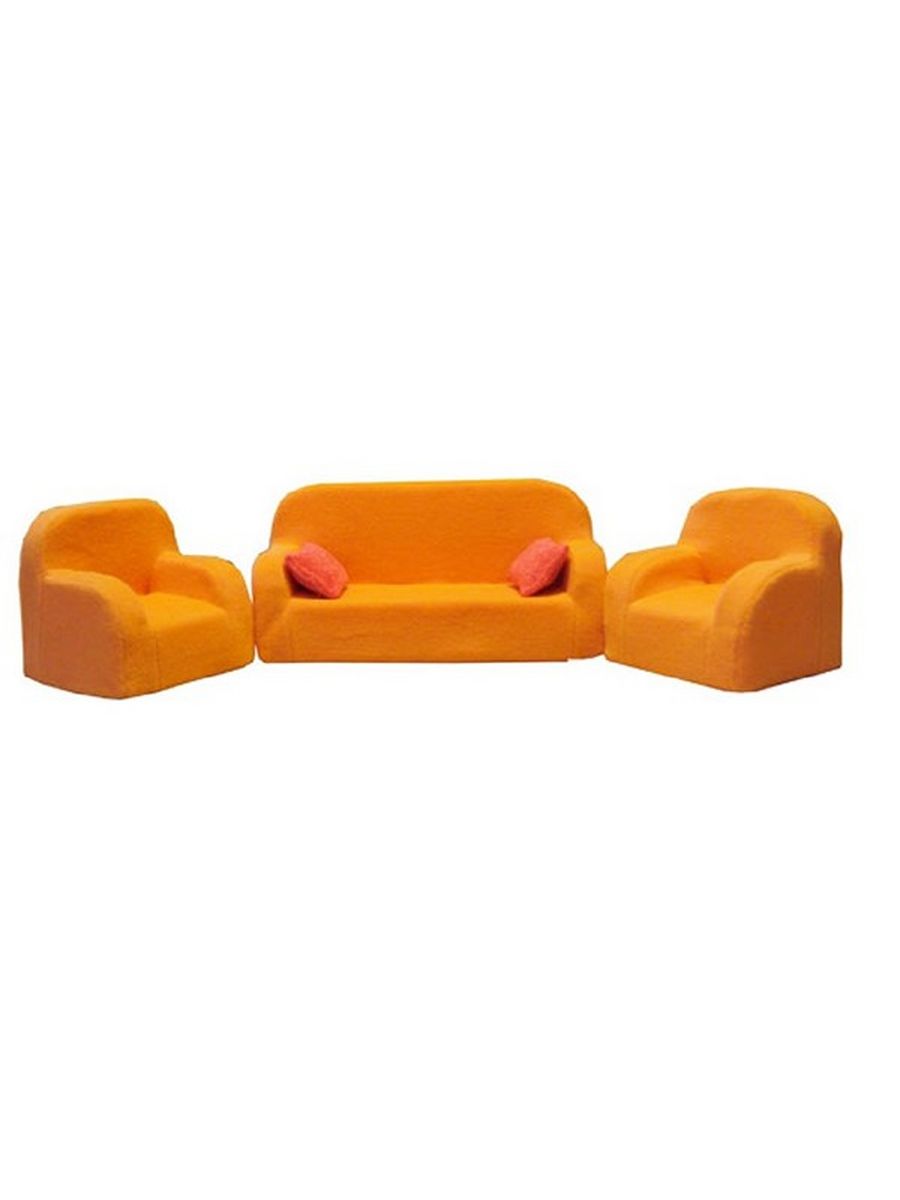 Кр-420 мягкая мебель для куклы: диван+2кресла