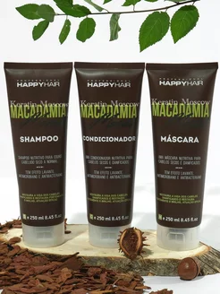 Happy Hair Macadamia Moist Шампунь Маска Кондиционер