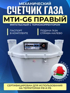 Счетчик газа двухкамерный импульсный СГМН-МТИ-G6 правый