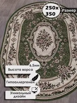 Ковер комнатный с ворсом на пол, коврик, палас 250 на 350 см